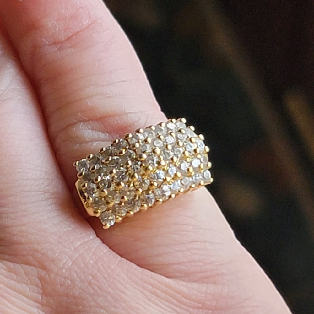 Elegant Gold Vermeil 925 Ring